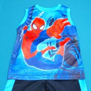 Spiderman Set Tank Top and Shorts Size 6